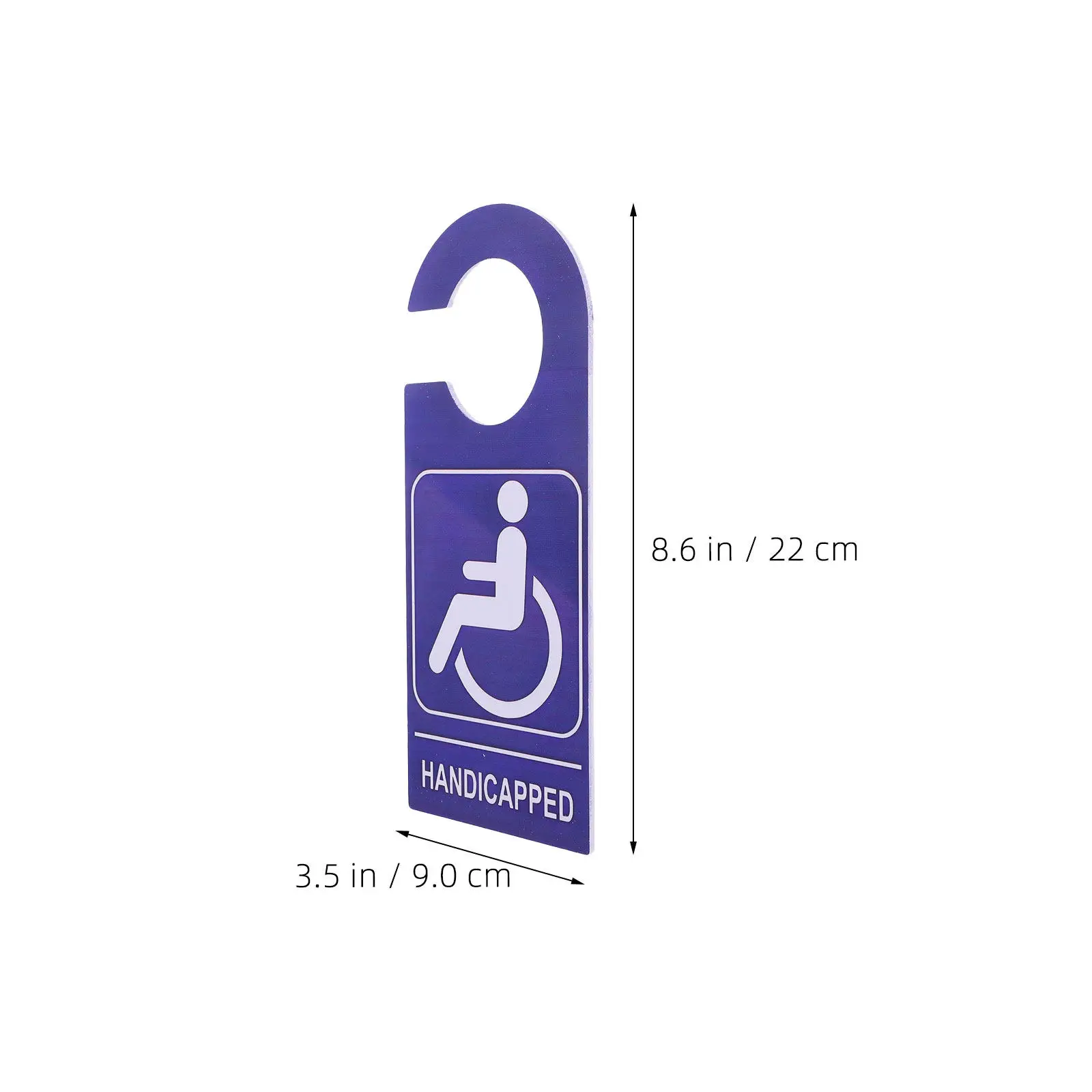 2Pcs Handicap Parking Placard Sign Waterproof PVC Handicap Symbol Easy Hang Disabled Parking Permit for Car Vehicle