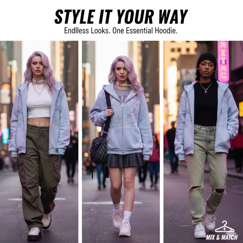 

Star Letter Hoodies Girls Punk Y2K Print 100% Cotton Fleece Lined Sweatshirt Winter Sweet Warm Loose High Street Jacket Top New