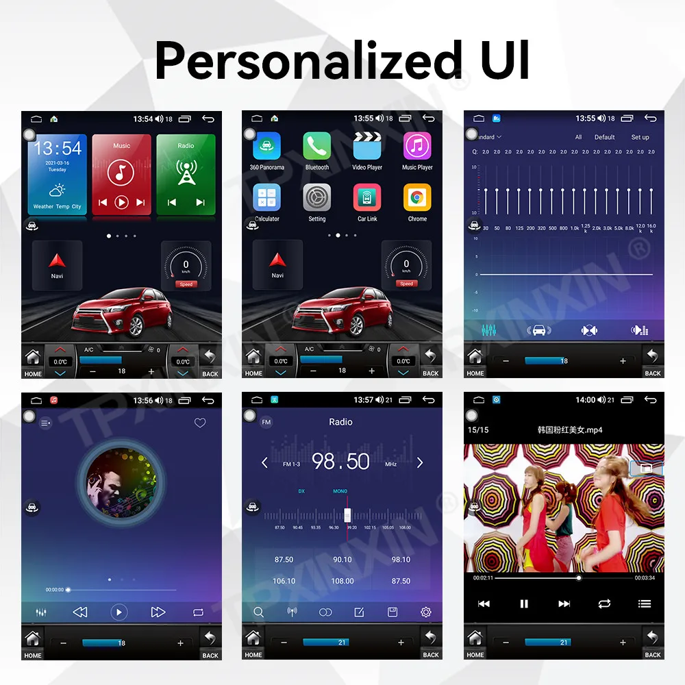 10.4 بوصة لكاديلاك ATS EScalade SRX XTS CTS 2014-2019 سيارة الوسائط المتعددة أندرويد 14 نظام تحديد المواقع والملاحة carplay شاشة تعمل باللمس وحدة الرأس