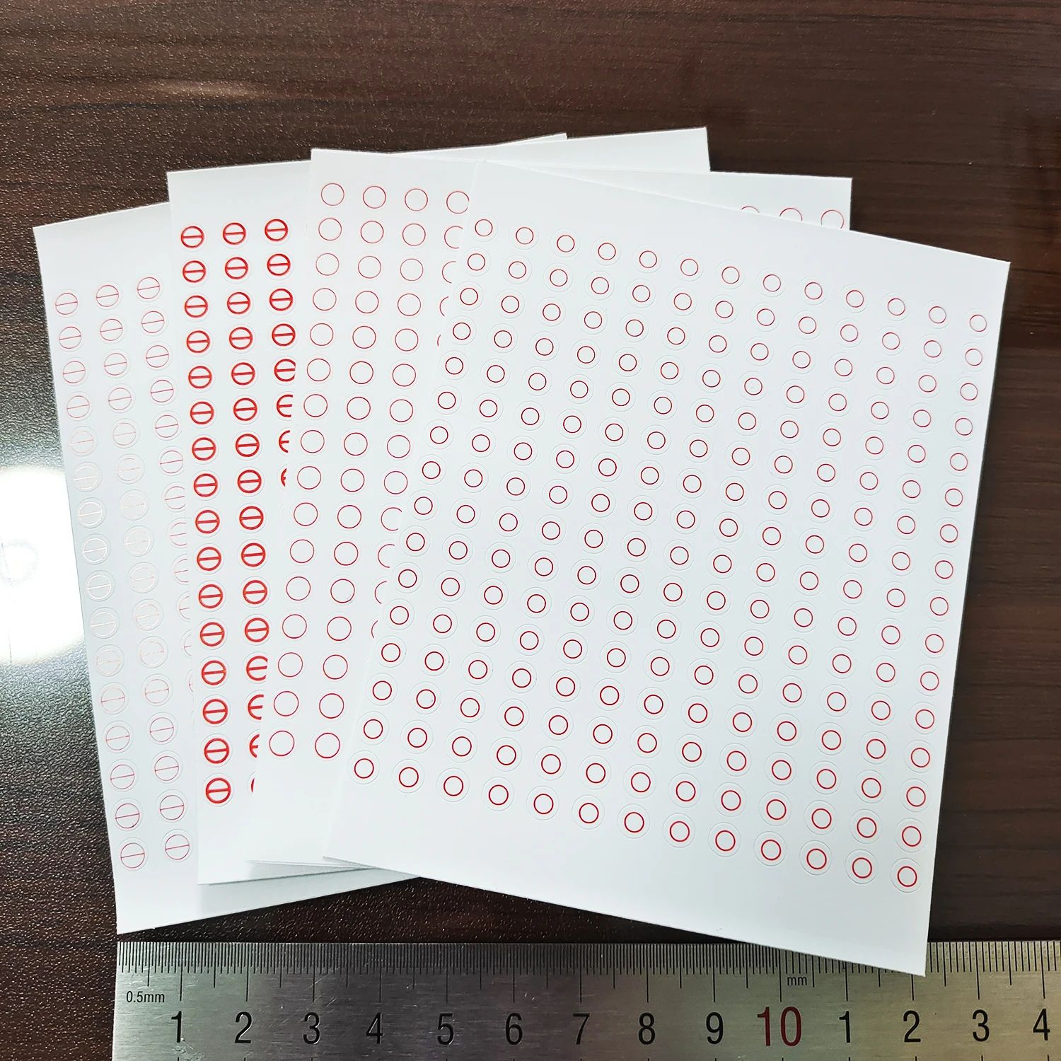 5mm 4x200 Uds pegatina con agujero de tornillo a prueba de extracción papel quebradizo etiqueta vacía garantía a prueba de manipulaciones sello vacío sello de seguridad