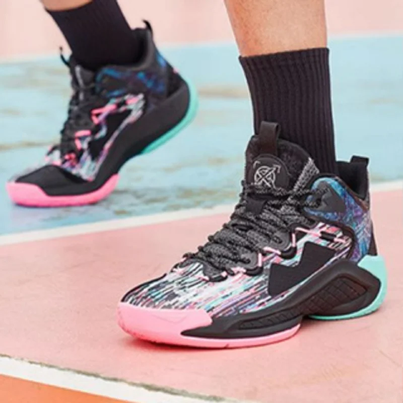 Xtep Qixi 2.0 Basketball Shoes For Men 2024 Winter Support Sports Shoes Trendy Retro Mid Top Sneakers 876419120001 image 4