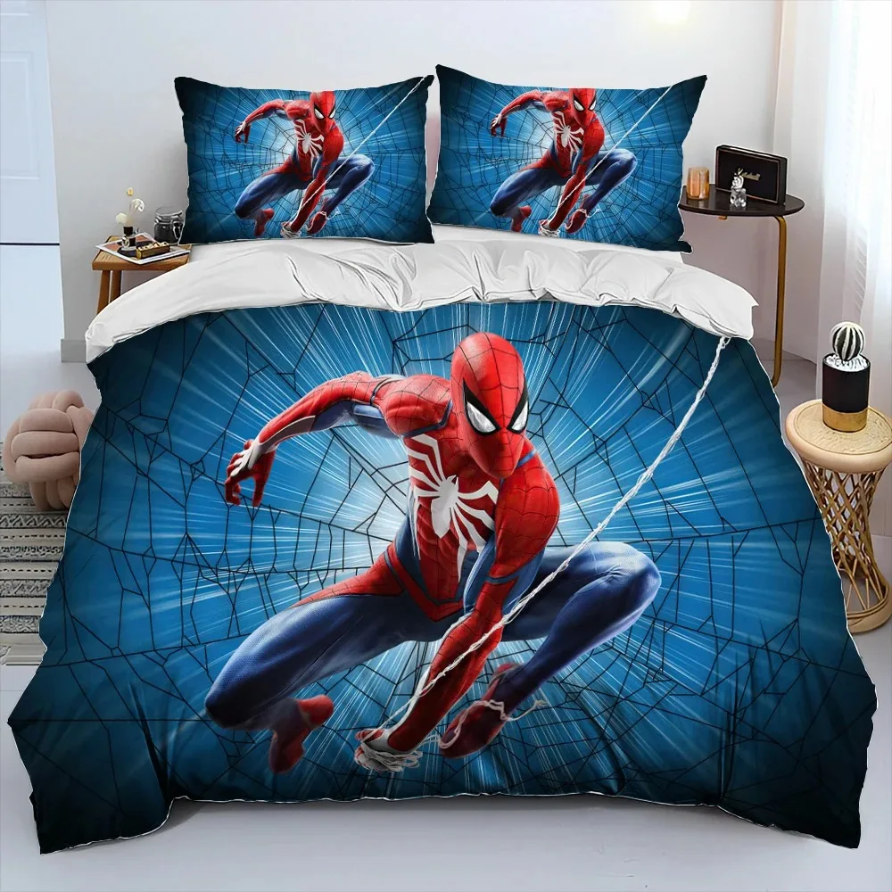 Spiderman Bedding Set Bed Cover Universal,Disney Irons Mans Children Bed Linen,Cartoon Anime Bed Linen,Duvet Cover and Pillowcas