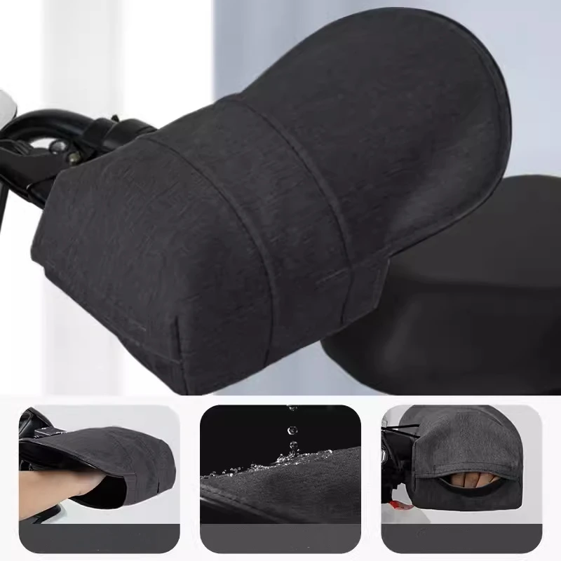 قفازات مقود الدراجات النارية للدراجات النارية الإلكترونية في الهواء الطلق حماية من الشمس ملحقات غطاء المقود المقاوم للماء المقاوم للرياح #1