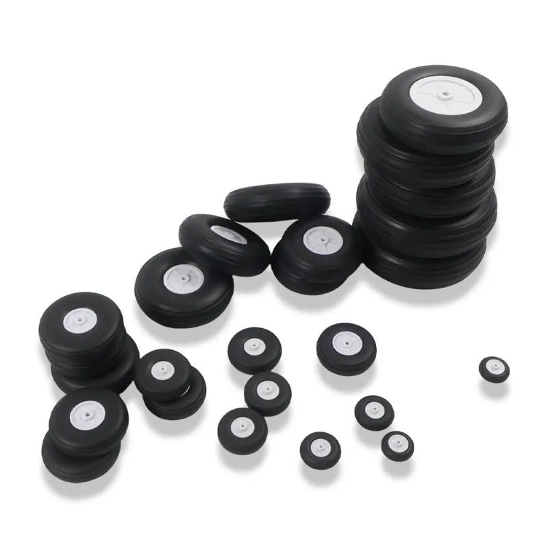 PU Rubber RC Plane Model Fixed Wing Real Aircraft Tire Wheel Landing Gear Wheel Diameter 2.25/2.5/2.75/3/3.5/4/4.5/5 Inches DIY