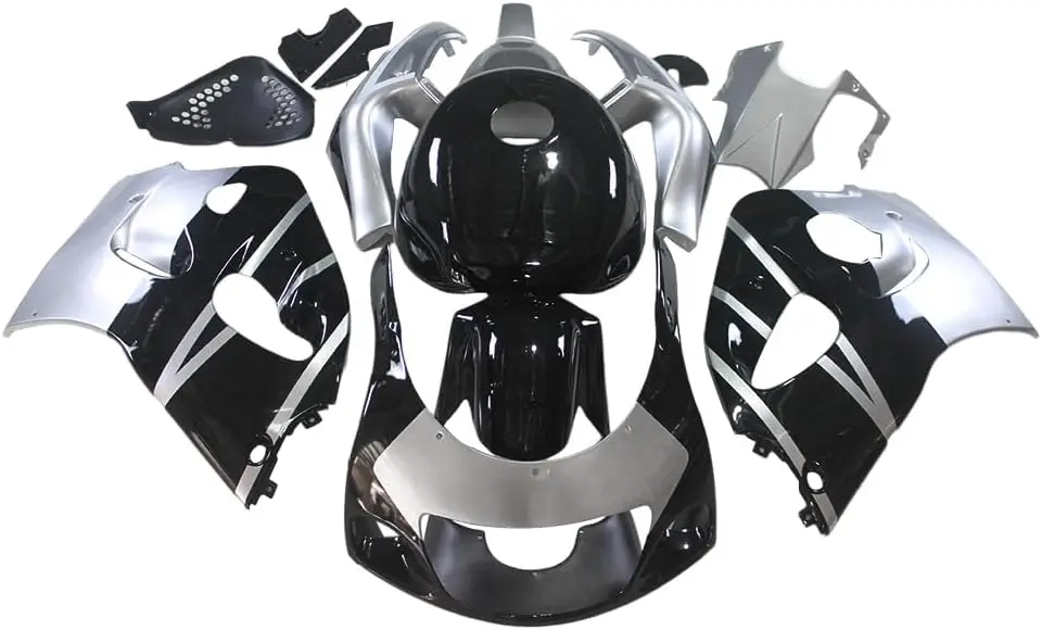 ABS Plastic Fairings Fit For Suzuki GSXR600 GSXR750 1996 1997 1998 1999 Fairing Kit Compression Bodywork Full Body Kit-Black Sil