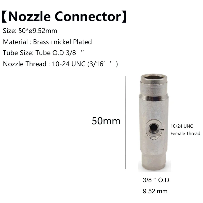 High Pressure Misting Nozzles + Nozzle Holders 3/8'' Spray Nozzle Kit Fog Mister for Backyard Water Fogging Cooling