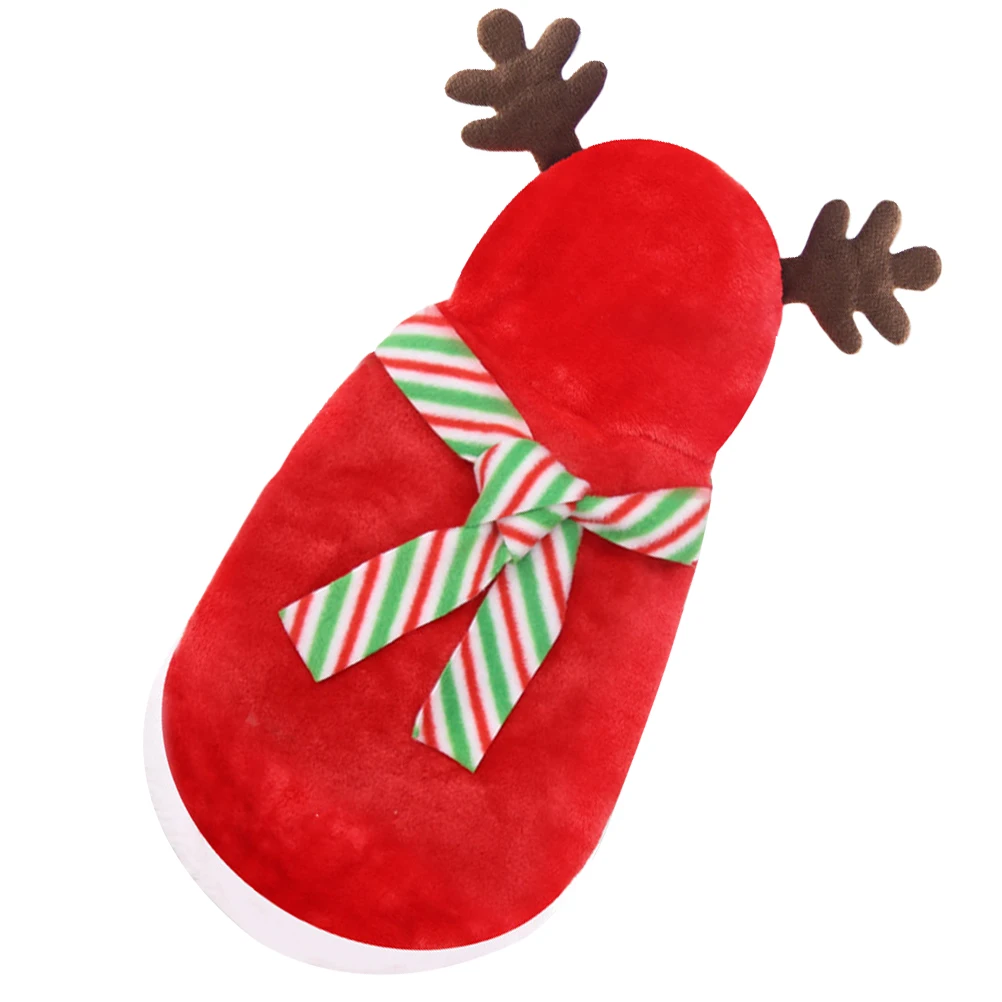 

1 Set Christmas Dog Costume Puppy Cosplay Clothes Pet Outfit Xmas Dog Outfits Scarf Included Durable Bright Color Adorable Elk