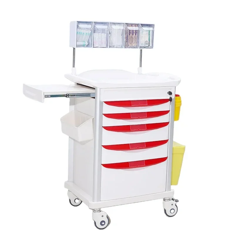 

MT Medical ABS Portable clean cart with medical equipment crash cart medications crash cart trolley