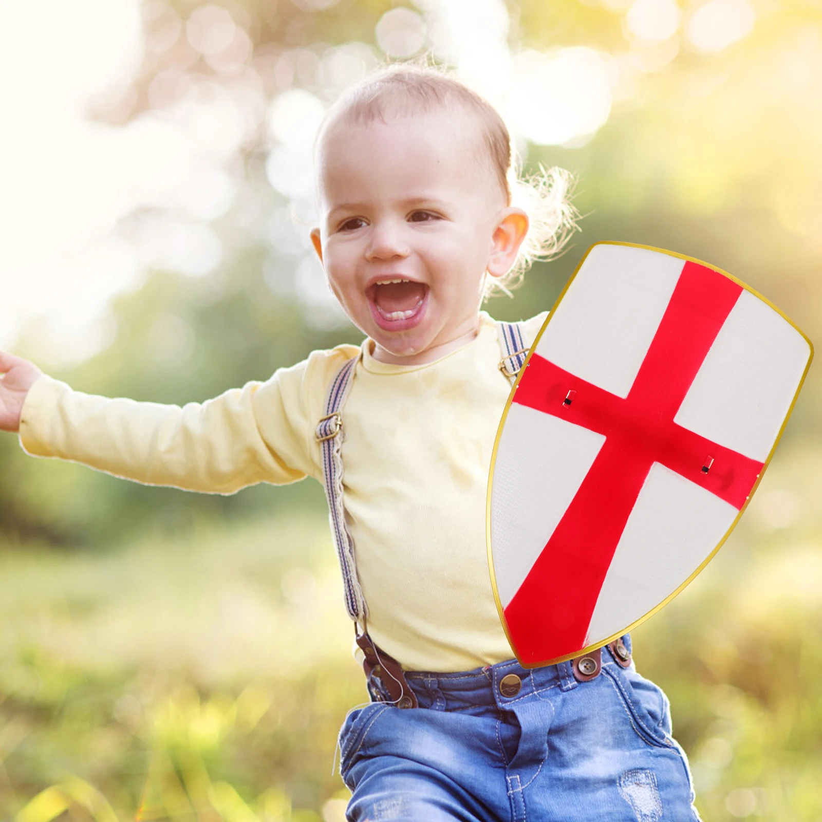 Scudo giocattolo Bambini Ragazzi 10-12 Cavaliere medievale Costume Prop Scudi rotondi in plastica Scudo piccolo portatile Gioca a Cosplay Festa per bambini