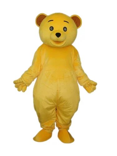 

Модный дизайн, новая версия, костюм талисмана желтого медведя для взрослых, нарядное платье на день рождения, Хэллоуин, косплей, одежда, Рождество