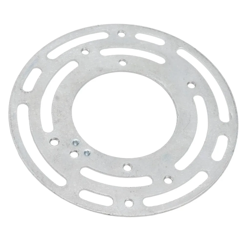 2 Pack 4 Inch Diameter Light Fixture Mounting Bracket Steel with Screws & Nuts Universal Mounting Bracket Silver Round