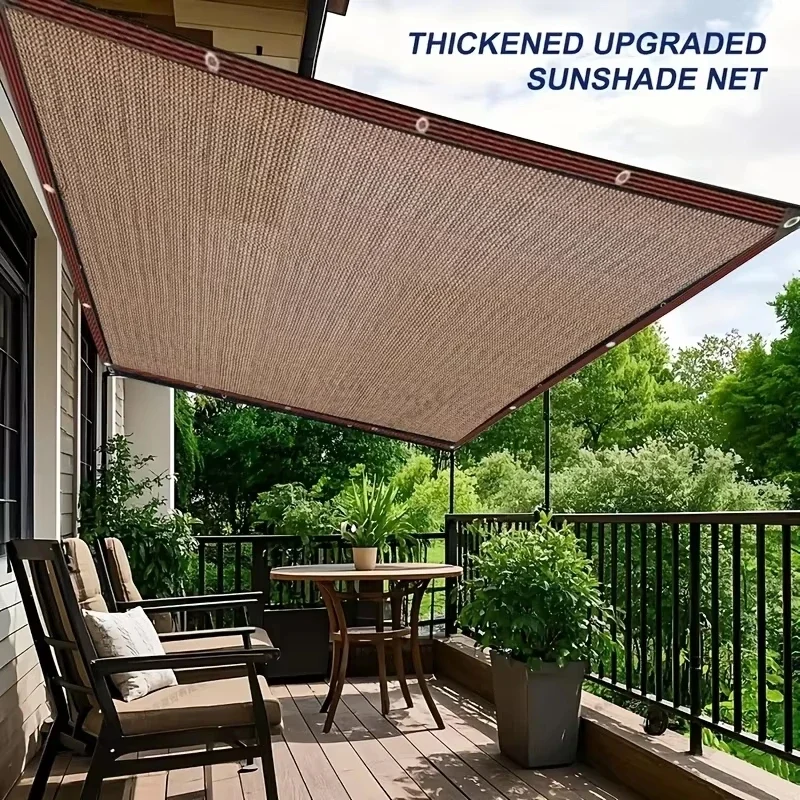 Shade Density Garden Shade Net, Grommeted Mesh Sun Protection Tarp, For Plants, Patios, Garden Arbors, Greenhouses, Carports