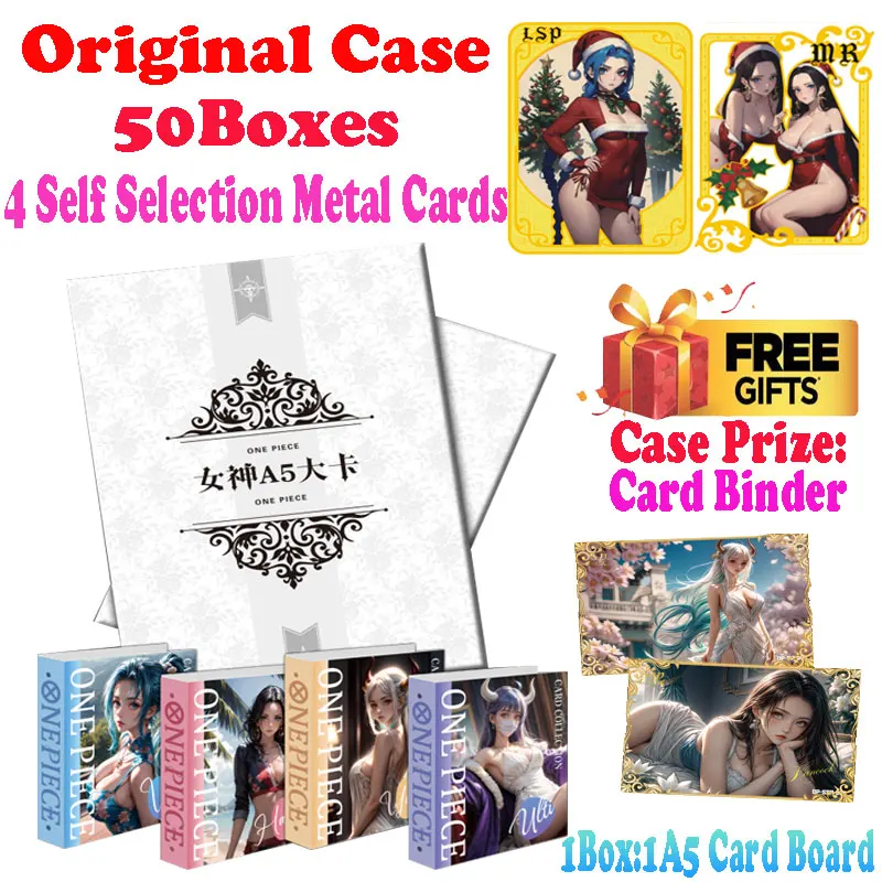 2024 Lastest Wholesale Kakaxuan One Piece Waifu A5 Collection Card Set Boa Nami Robin Uta Booster Box Doujin Toys Trading Gift