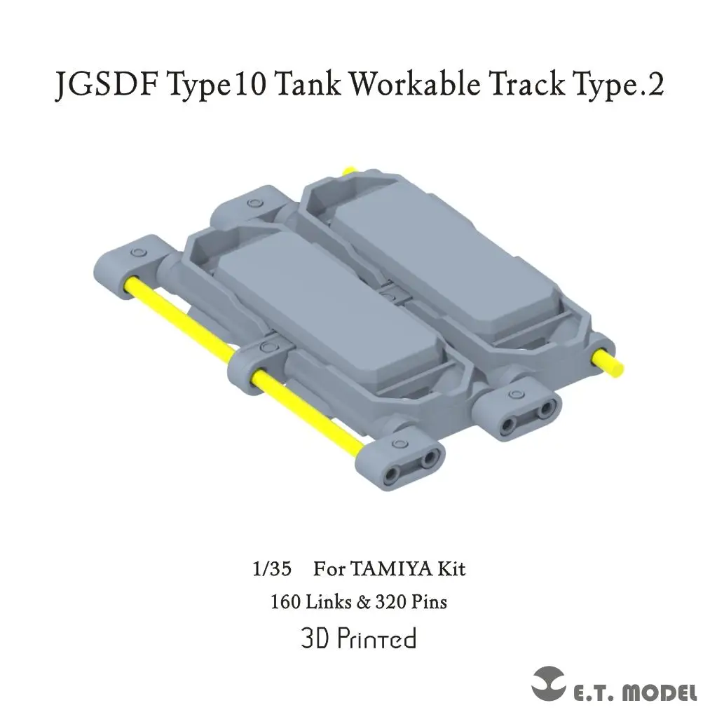 ETModel P35-422 1/35 JGSDF Type10 Tank Workable Track Type.2 For TAMIYA Kit