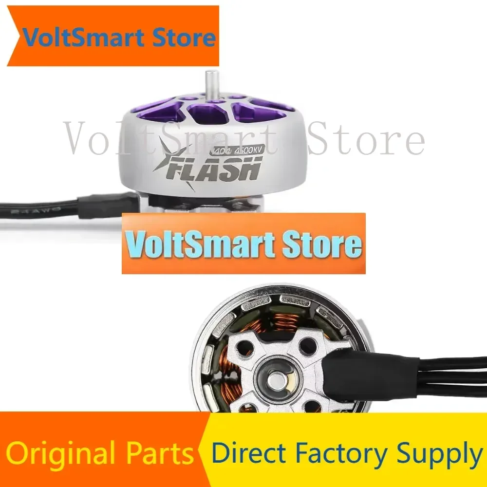 VoltS4PCS FlyFishRC Flash 1404 4500KV Brushless Motor 2~4S 2mm Shaft For RC FPV Racing Drone Quadcopter