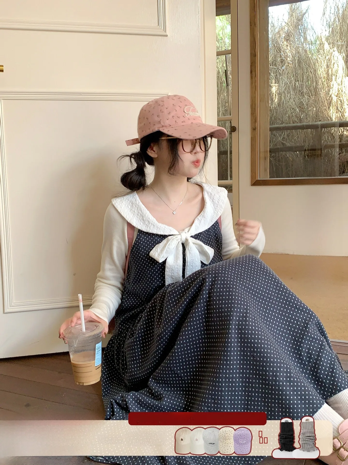 

Женская вязаная кофта DADASAMA с воротником-куклой, белая, с узором «лотос», в клетку, с декоративными узлами, приталенная, базовая модель