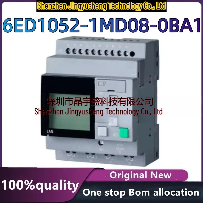 New Original 6ED1052-1MD08-0BA1 LOGO 12/24RCE with Display Module 12/24V DC/RELAY 8 DI 4AI PLC Module in Stock