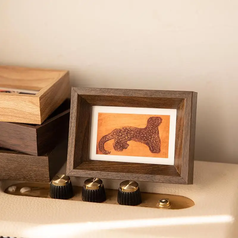 Mini Wooden Photo Frame, 3-Inch Display Stand
