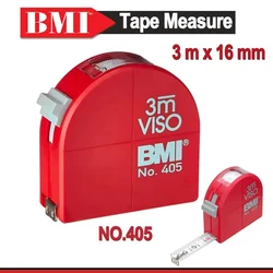 BMI 405 morsa metro a nastro 3m con graduazione mm, retrattile, autobloccante per Designer, decoratore