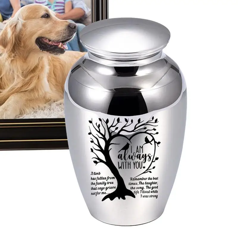 Aluminum Alloy Dog Urns Dog Cat Bird Urns Cremation Ashes Urn Sealed Funeral For Dogs Pet Souvenir Urns For Ashes And Hairs