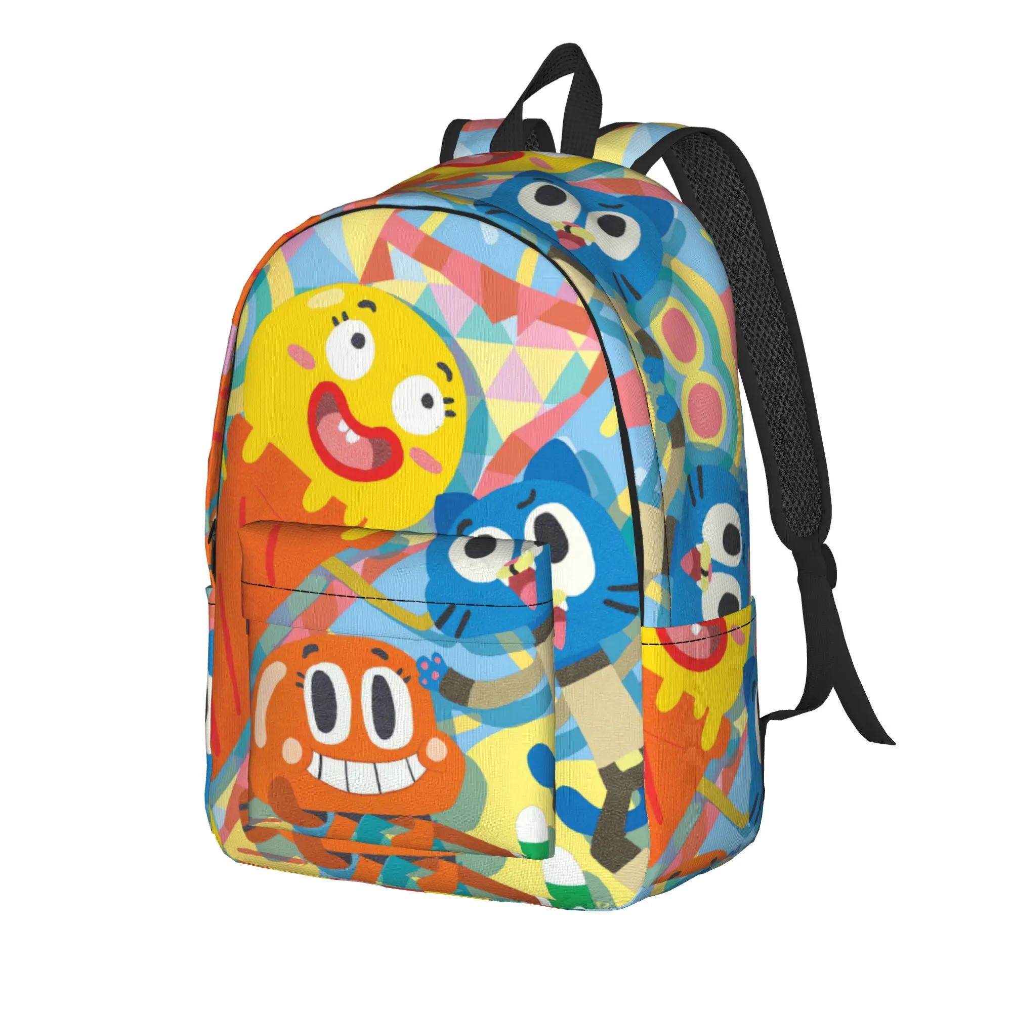 Gumball Gum Ball Watterson Amazing Cartoon Backpack  Travel Backpacks Girl Colorful Breathable School Bags Casual Rucksack