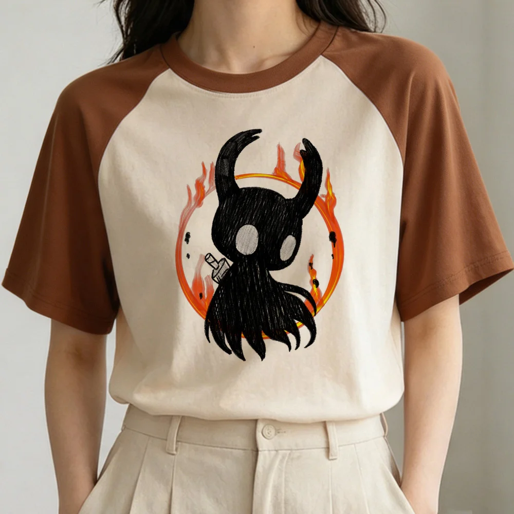 Hollow Knight top tees femme graphic baddie emo vintage t shirt meme Retro aesthetic