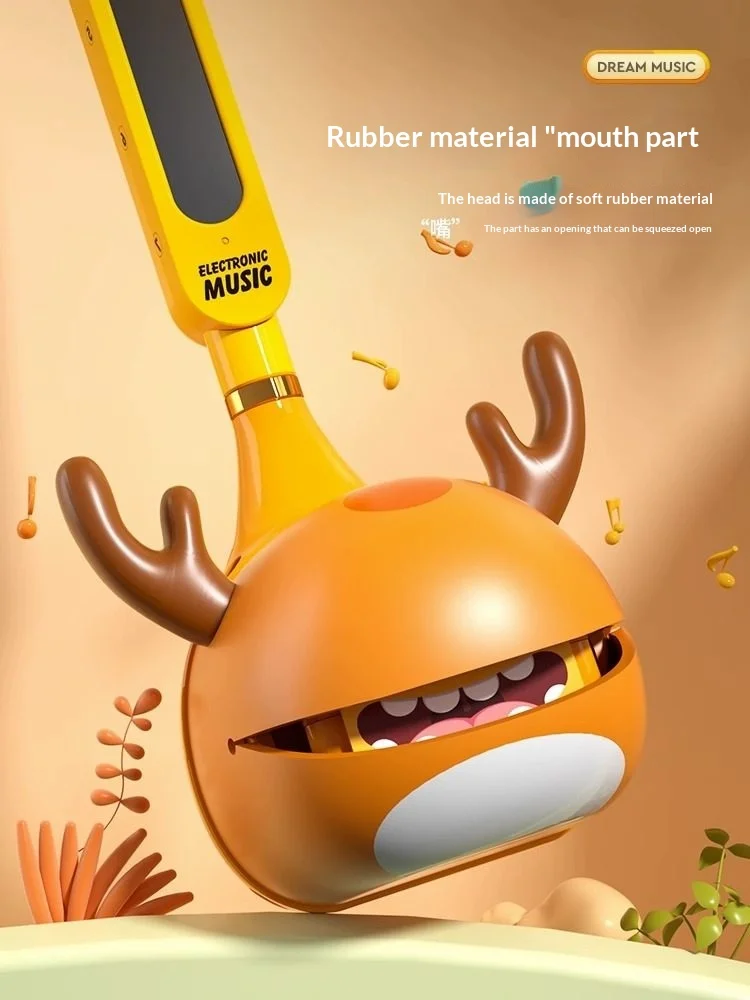 Elektronisch Erhu muzikaal speelgoed voor kinderen, schattig ontwerp, creatief grappig instrument, elektrische gitaarstijl, muziek speelspeelgoed voor jongens, meisjes