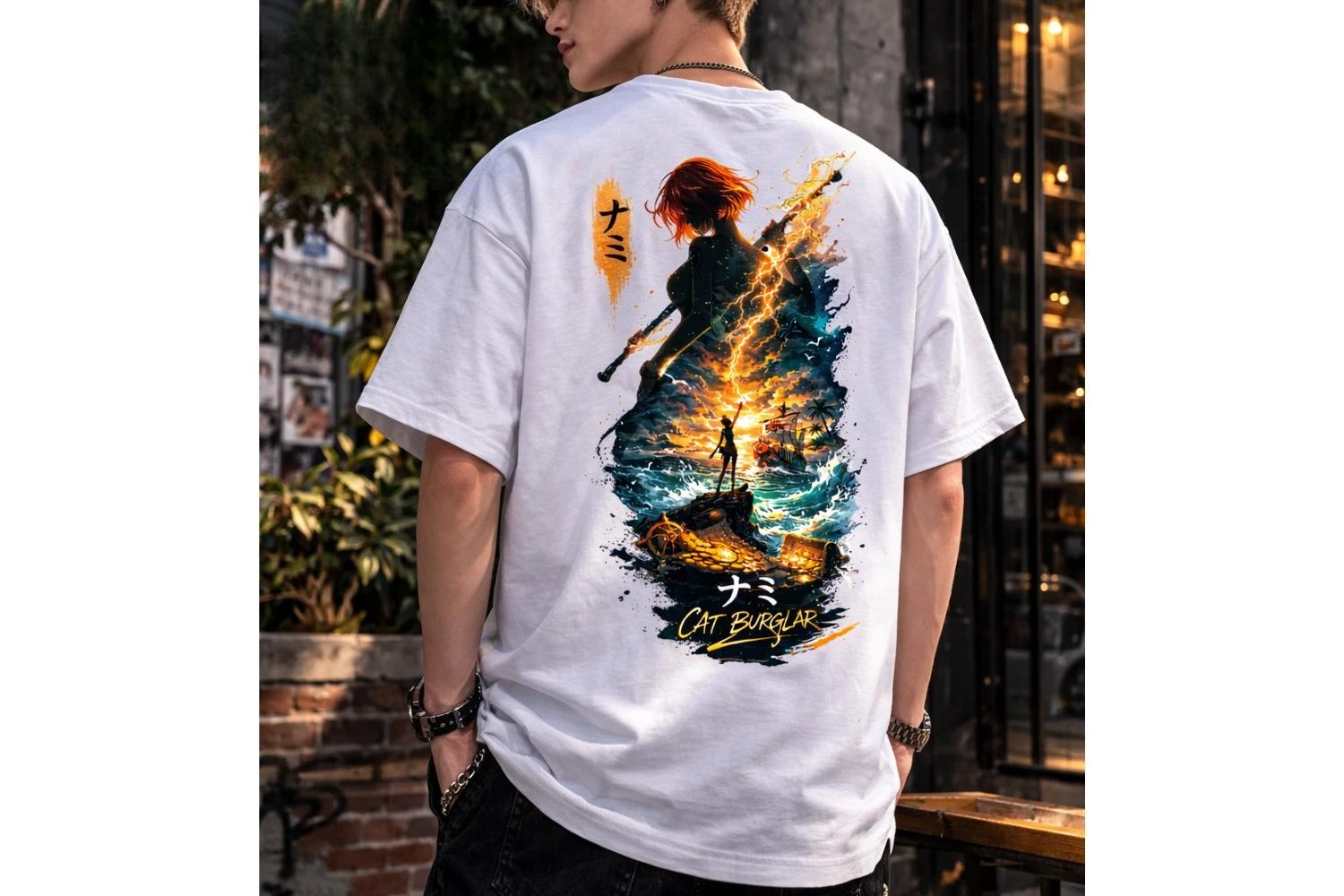 Relaxing and Comfortable One Piece Shirt Nami One Piece Nami Shirt Nami  2026 New Cotton Summer Tshirt for Men