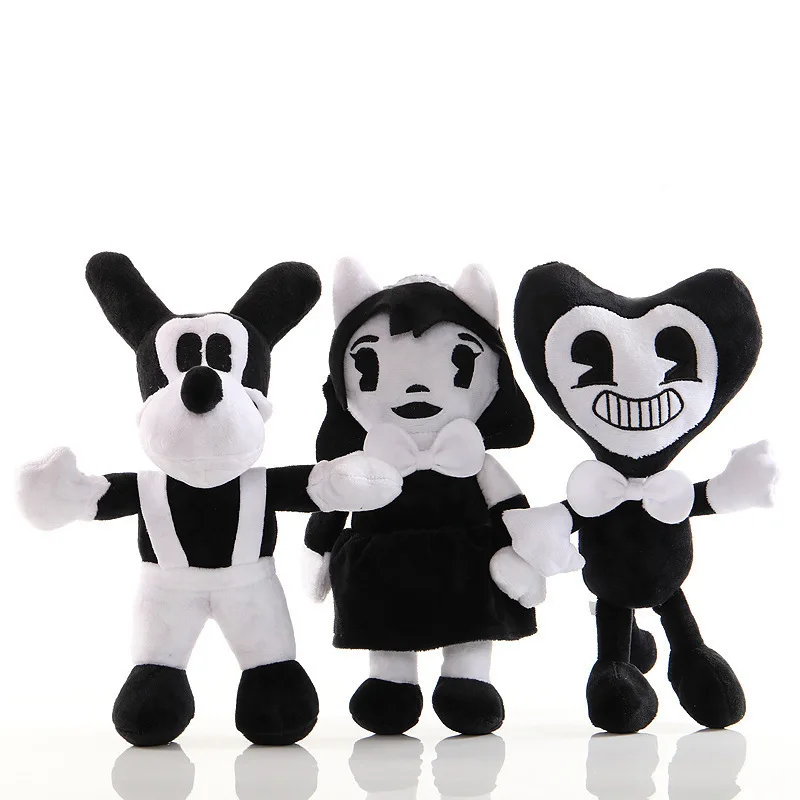 

2025 New Thriller Game Bendy and The Ink Bandy and Ink Doll Bandy Dog Girl Plush Doll Birthday Gift Halloween Gift