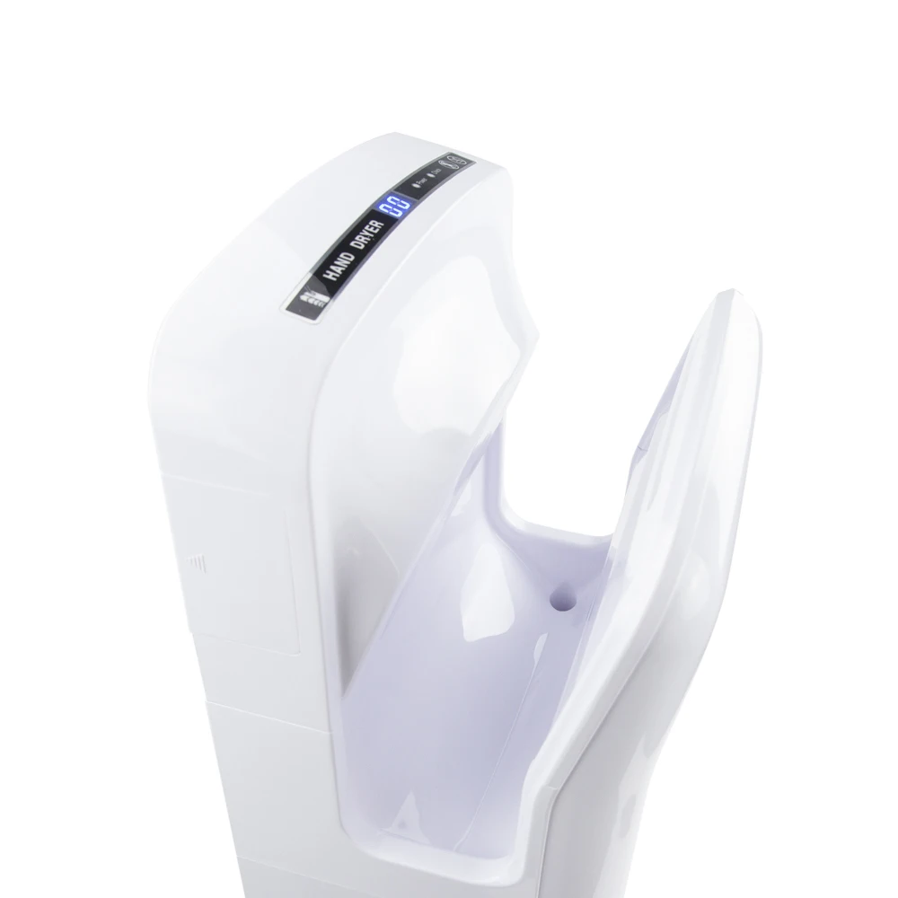 W-625I0 ABS البلاستيك المزدوج الجانب شفرة الهواء مجففات اليد الأوتوماتيكية عالية السرعة