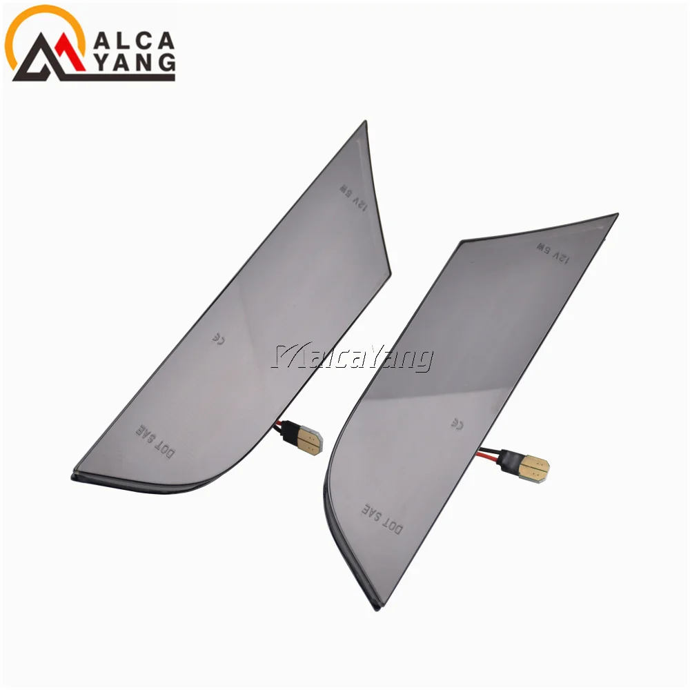 2 قطعة العنبر ديناميكية تدفق المياه LED الجانب ماركر ضوء لهوندا أوديسي 2018 2019 2020