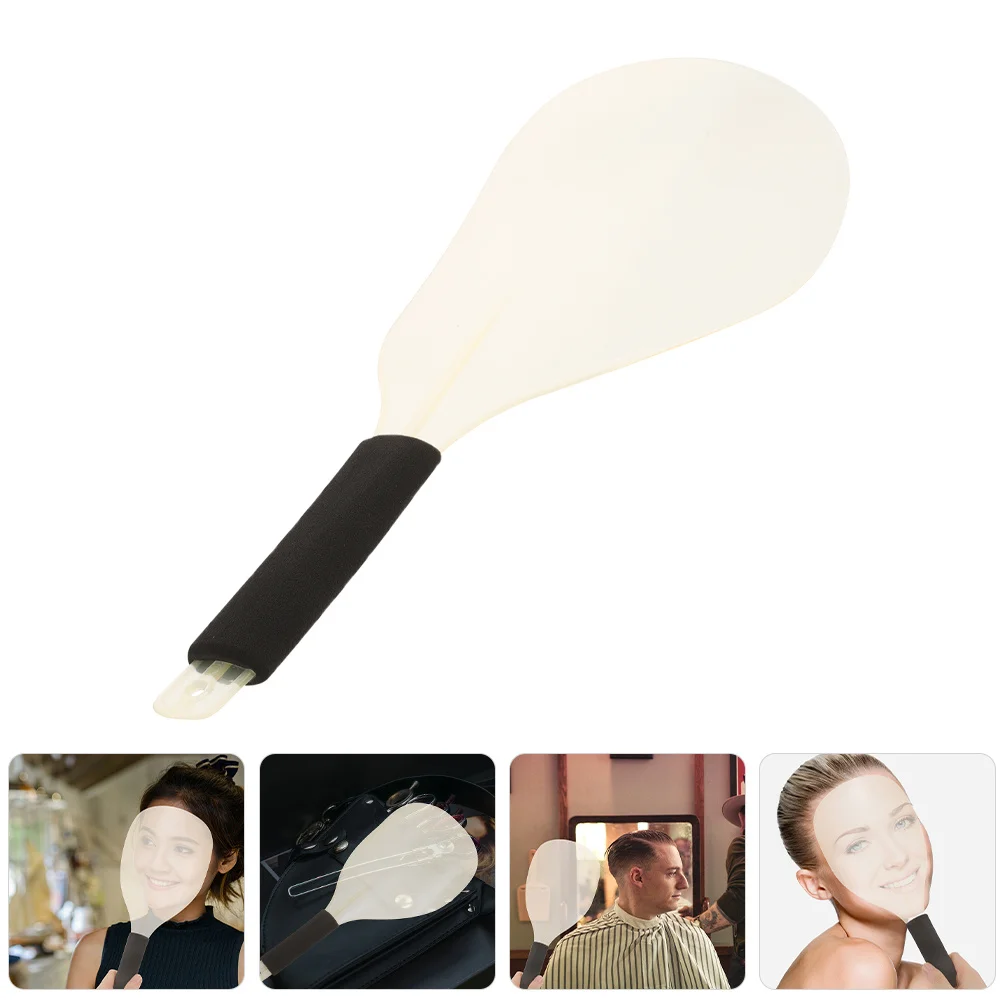 

2Pcs Plastic Haircut Facial Protector for Salon Use Versatile Hairspray Facial Mask Shield Easy to Clean Reusable Barber Supply