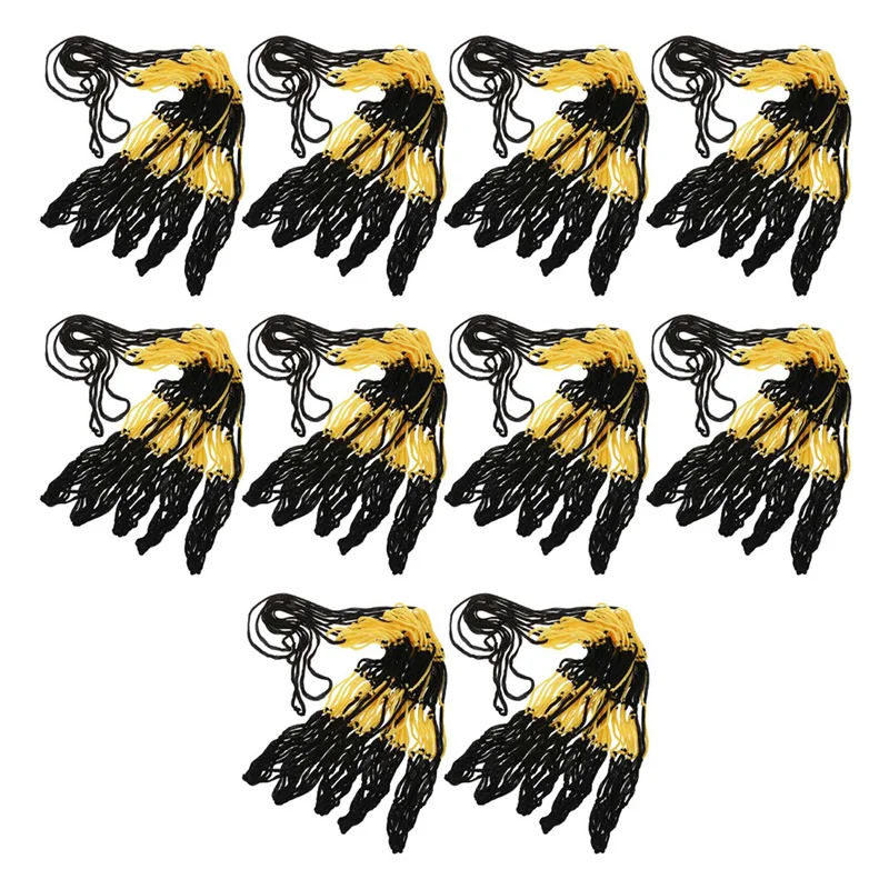 B93B-50PCS Nylon Net Bag Ball Carrier For 1 Volleyball Basketball Football Soccer