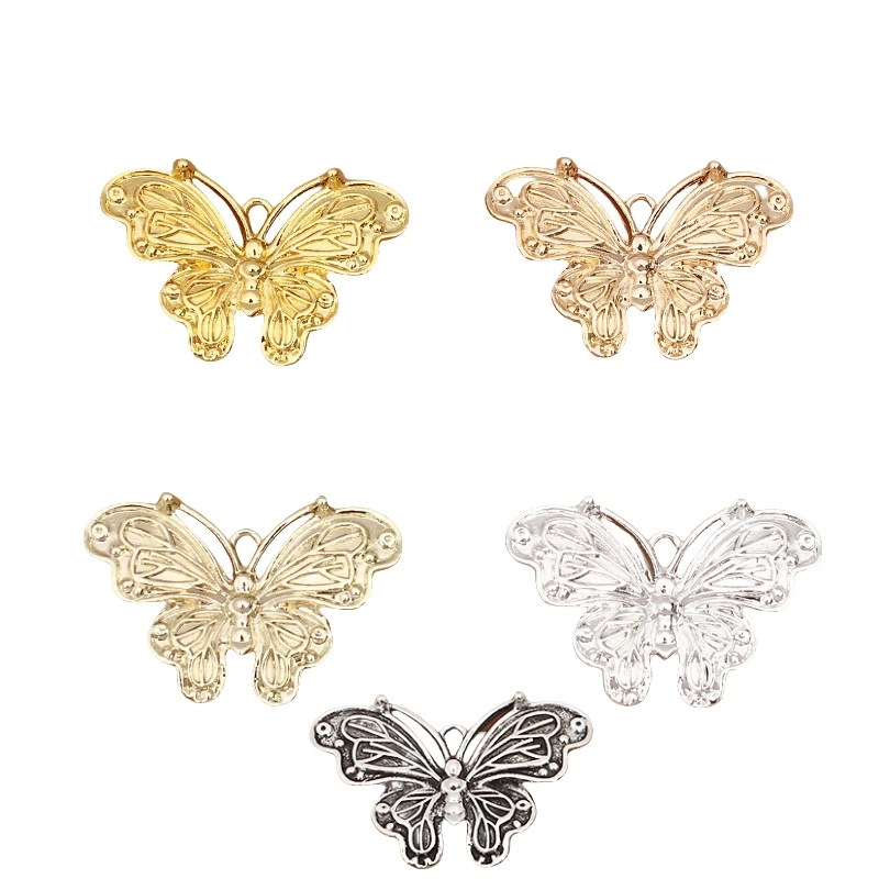 BoYuTe 23*34mm Alloy Butterfly Pendant Accessories Diy Jewelry Making Materials Factory Wholesale