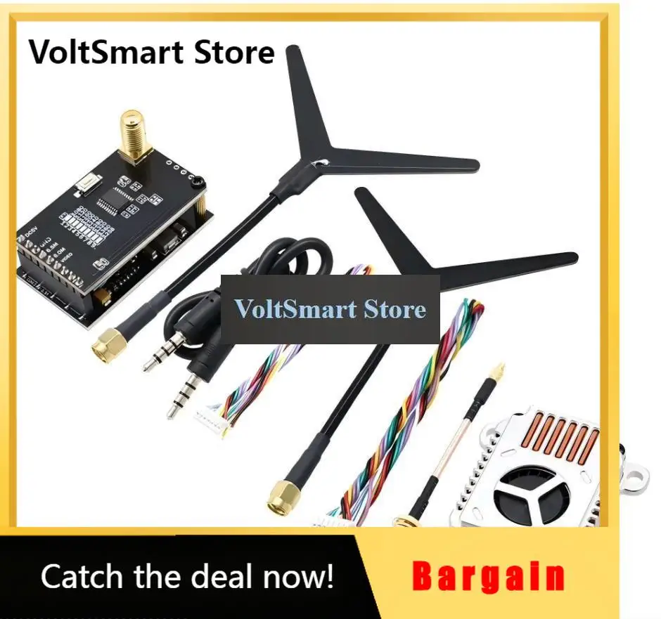 VoltSFPV VTX Transmitter VRX Receiver 9CH 1060MHz ~1380NHz 1.2GHz 1W 1.6W 2W 2000mW With Y-shaped Antenna For FPV RC Drone RC C