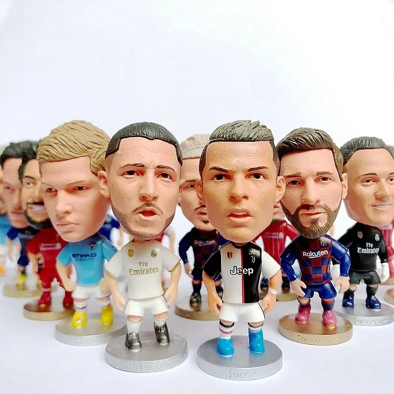 2024 New Popular Football Fan Gift Star Doll Statue Model Real Madrid C Ronaldo Messi Neymar Salah home decor