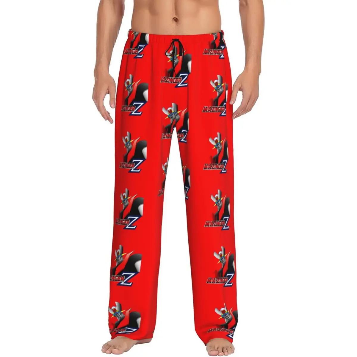 Custom Men G-Grendizers Z Pajama Pants Print UFO Robot Anime Manga Sleep Sleepwear Bottoms with Pockets