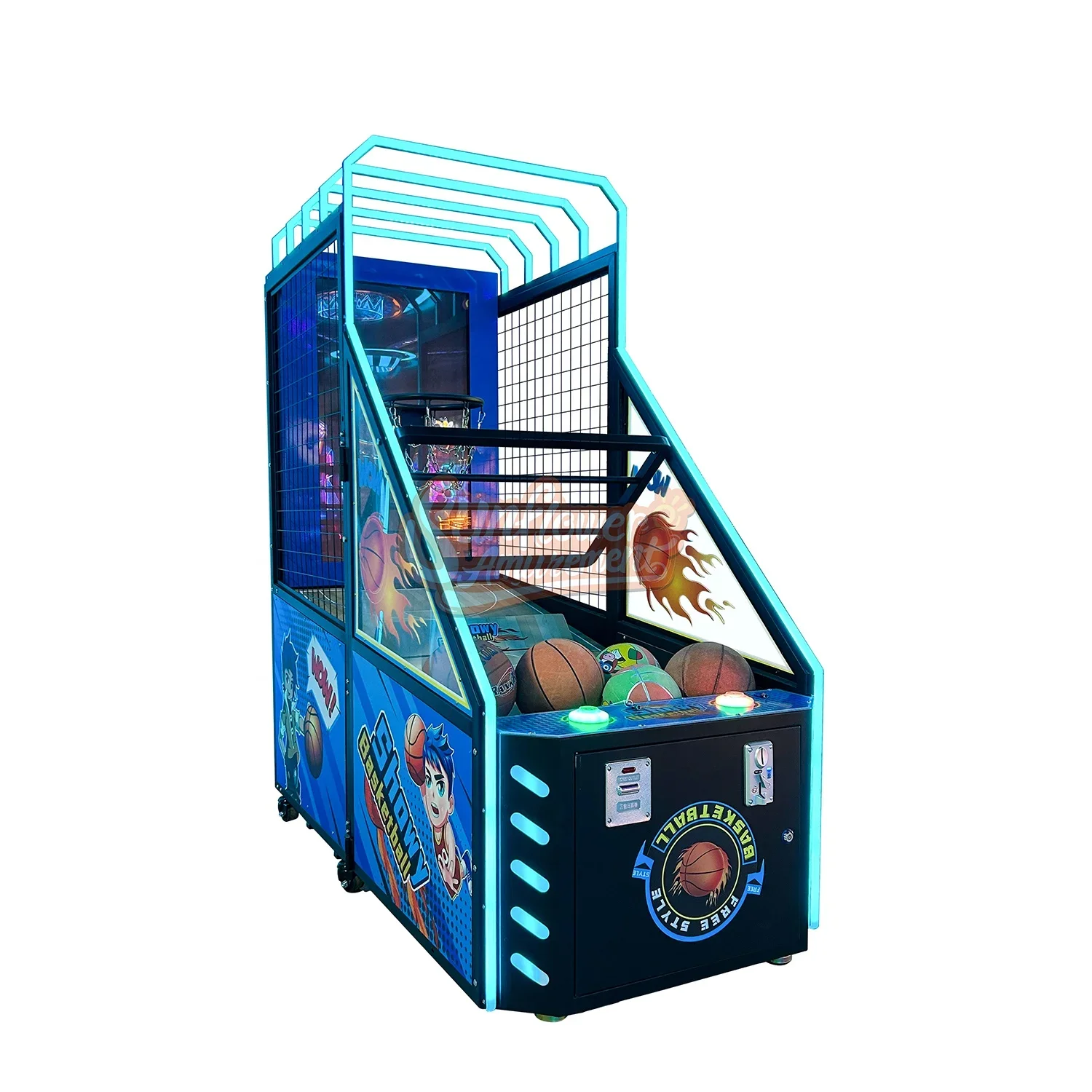 Coin Operated Game Machine Showy Basketball Arcade Street Basketball Shooting Game Machine