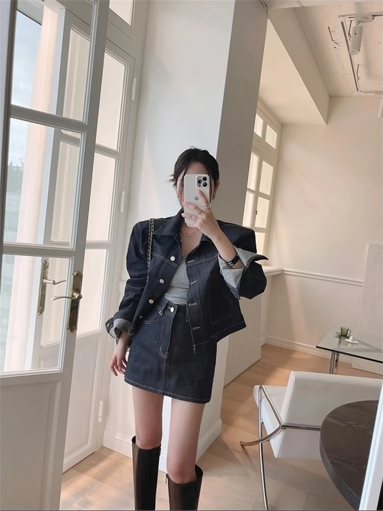 

2025 Two Pieces Set Vest Cardigan T-Shirt Autumn Women Female T Shirt Tee Ladies Tops Solid Cotton Sexy Slim Spring Skinny Tops