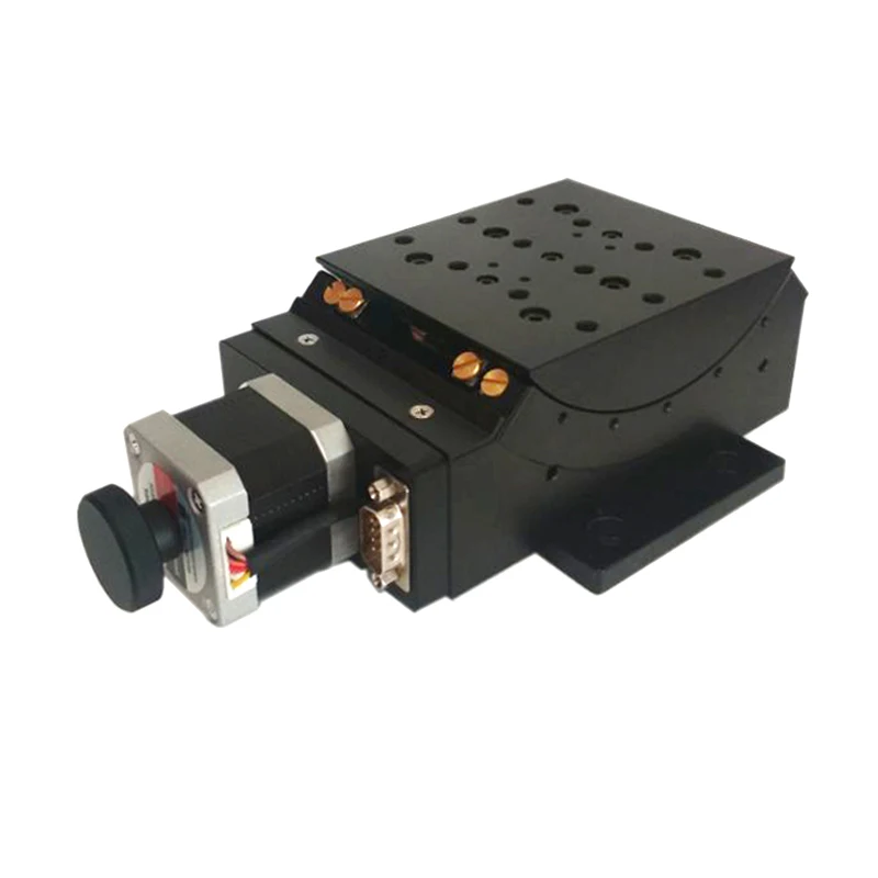 Electric Motorized Goniometer Stage Platform Aluminum Construction Rotation Range +/- 45 Degree