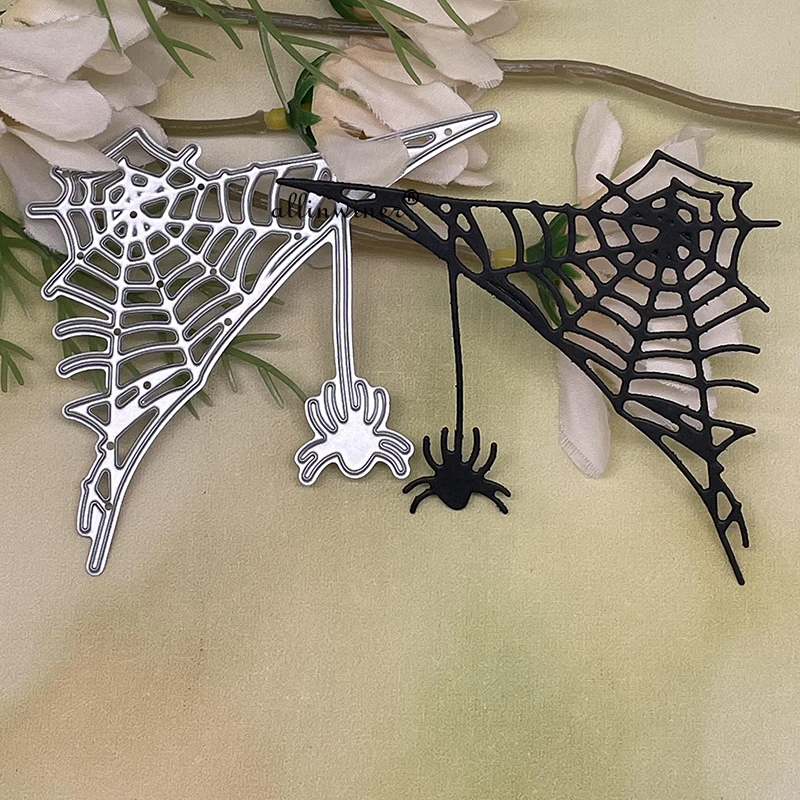 Nowy Halloween Spider web DIY Craft Metal Cutting Die Scrapbook Embossed Paper Card Album Craft Template Stencil Dies