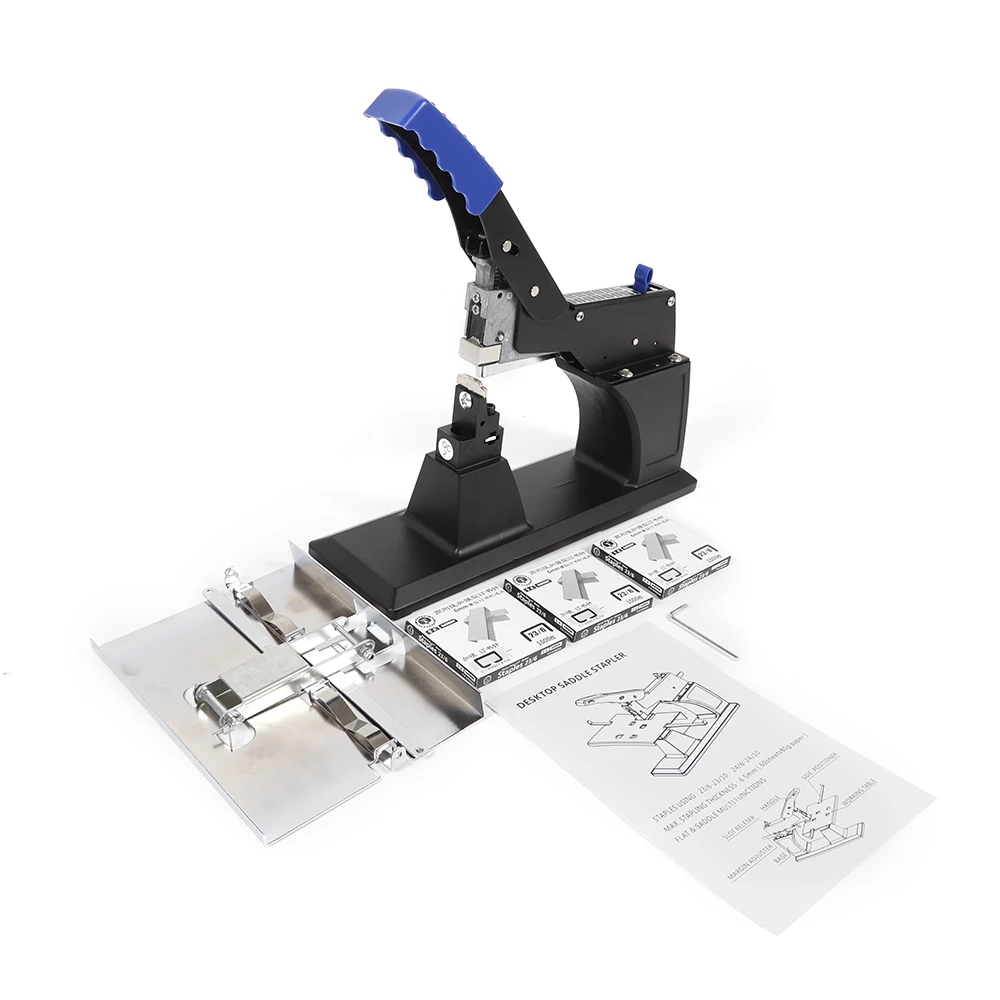Tabletop Stapler with Adjustable Margin and Depth for 23/6-24/10 Staples for Office Printing Factory Government