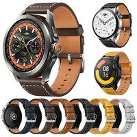 22mm Leather Strap For Xiaomi Watch 2 Pro Mi Watch S4 S1/color Watch Band Replacement Strap For Amazfit BALANCE GTR GTS Bracelet