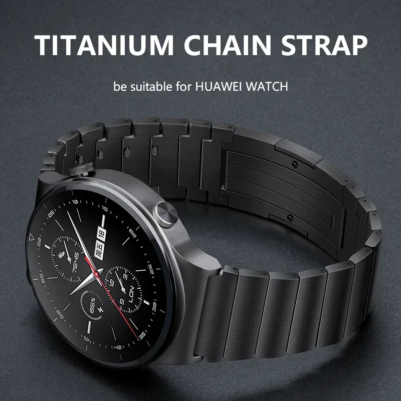 22mm Luxury Titanium Metal Band for Huawei GT6 GT5 5Pro Luxury Business Bracelet for Samsung Galaxy Watch 46mm Gear S3 Strap
