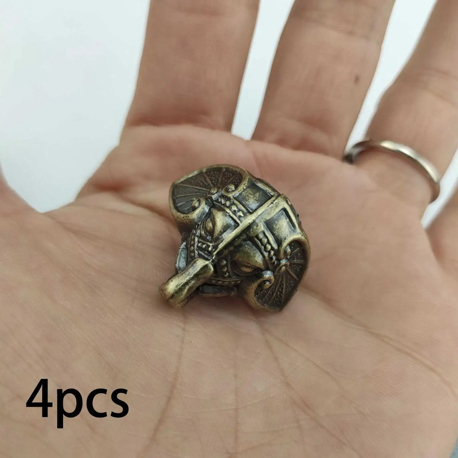 

4 Pieces Wood Case Feet Leg Corner Protector Elephant Trunk for Office Table