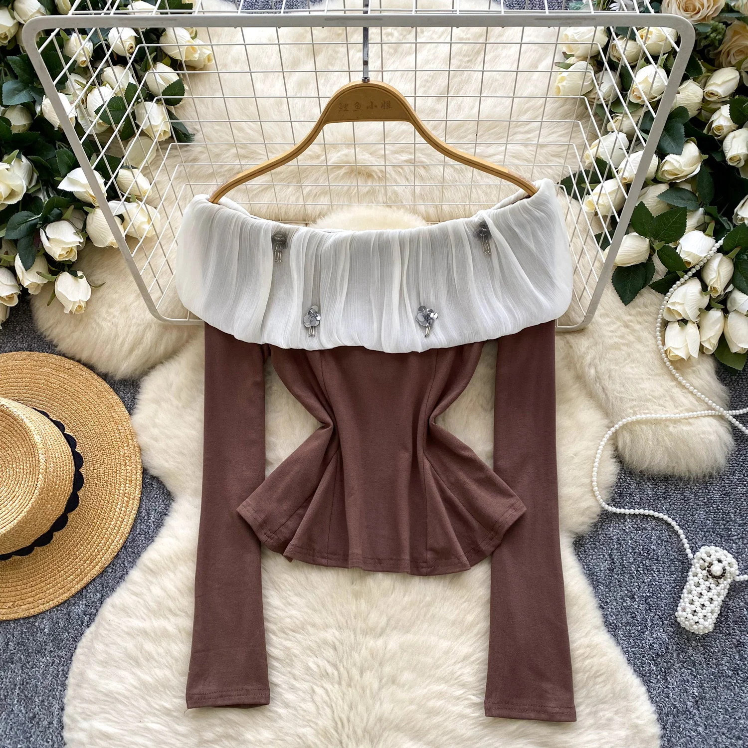 

Женские зимние топы с блестками и разрезом на шее, рубашки, лоскутная блузка с оборками, женские праздничные вечерние топы для ужина, банкета, фестиваля, сексуальные футболки