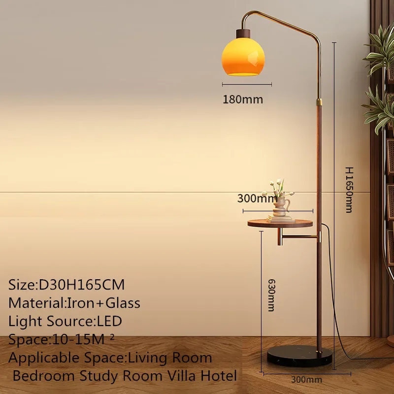 TYLA Contemporary Floor Lamp Luxury Living Room Bedroom Study Villa Hotel LED Retro Creativity Decorative Standing Light