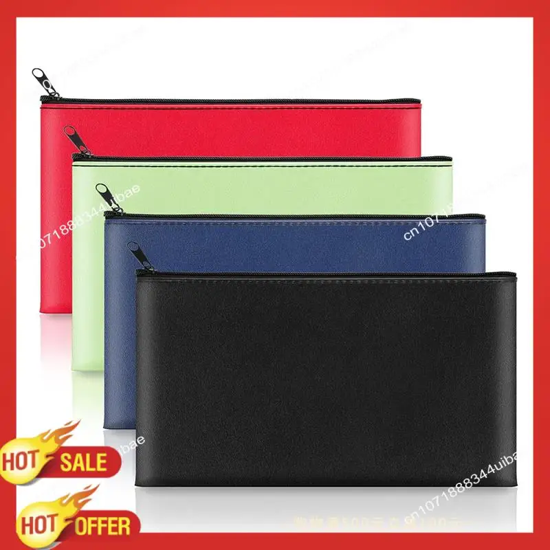 B47C Money Pocket 11 X 6.25 Inches, Secure Bank Pocket Forcoins, Bills, Checks, Invoices, Cosmetics