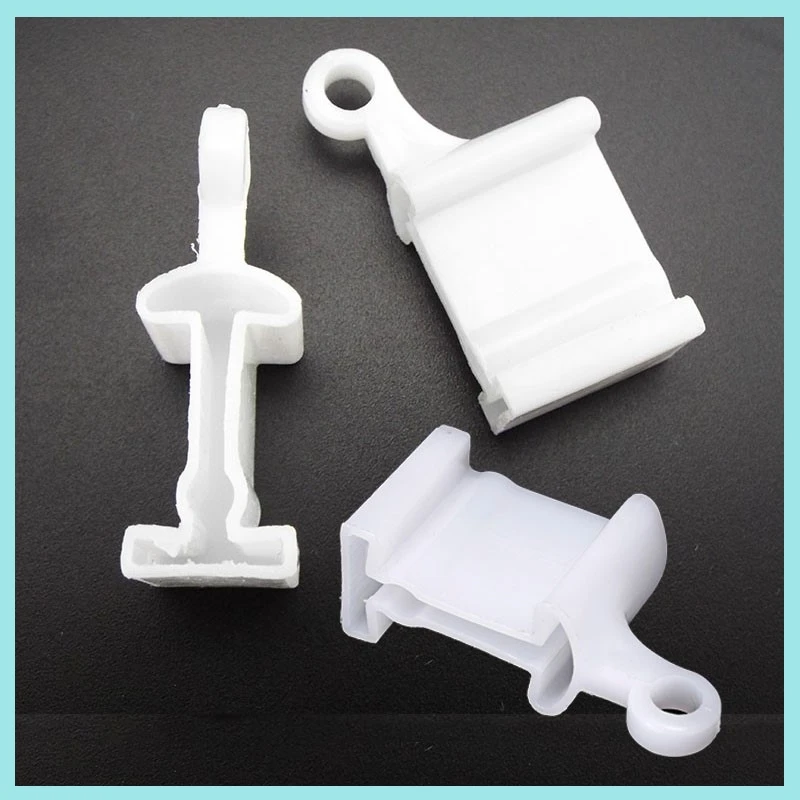 10pcs Curtain Runner Pulley Metal Screws Side Mounting Bracket Fixed Top Clamping Rail End Cap Sealing Track Rail Accessories B2