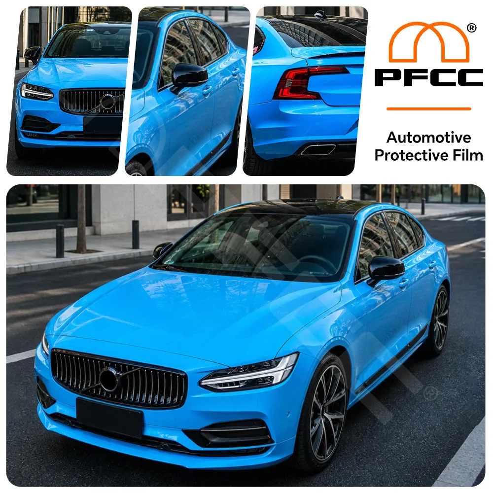 

TPU For Volvo S90 2017-2024 Body Bumper Door Pre-cut Sticker Paint Protection Film PPF Kit Scratch-resistant And Transparent